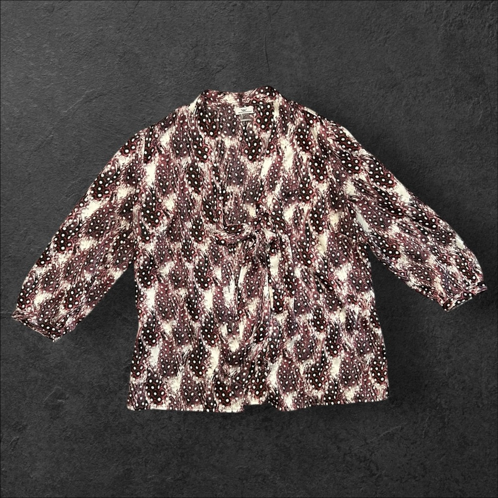 Worthington Tie-Neck Blouse – Size Medium (New)